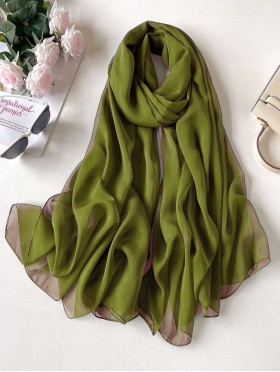 Solid Colour Chiffon Fashion Scarf